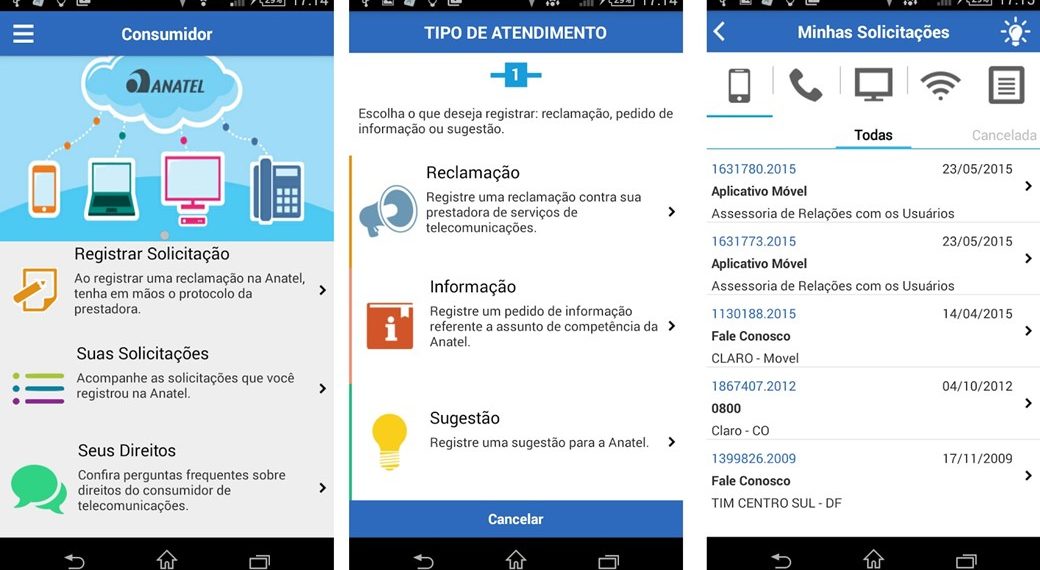 Anatel lança aplicativo para registro de queixas e consultas a direitos