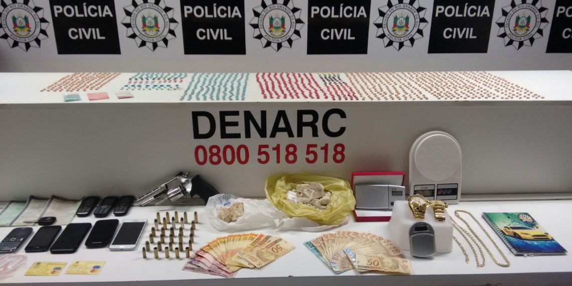 Denarc apreende mais de mil comprimidos de ecstasy e um quilo de crack em Sapiranga