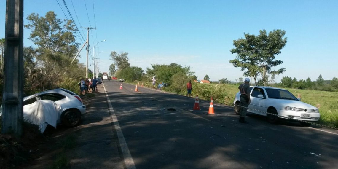 Acidente entre dois veículos e um caminhão faz vítima fatal em Nova Hartz