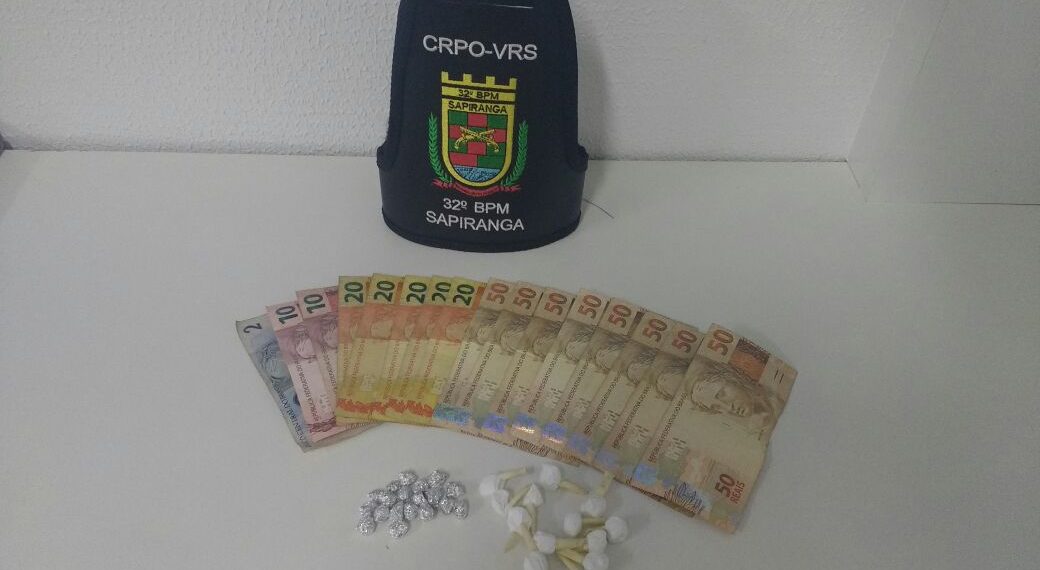 Homem é preso em flagrante vendendo drogas no Centro de Sapiranga