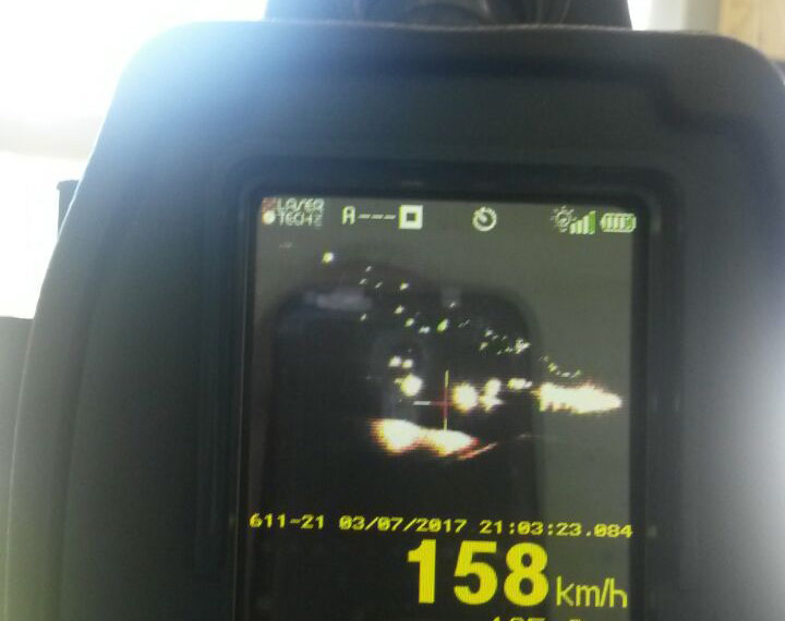 Veículo extrapola limite de velocidade na RS-239 e condutor perde CNH