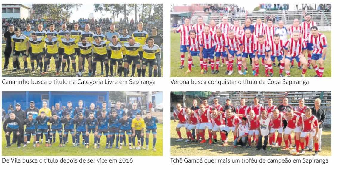 Copa Sapiranga define os campeões de 2017