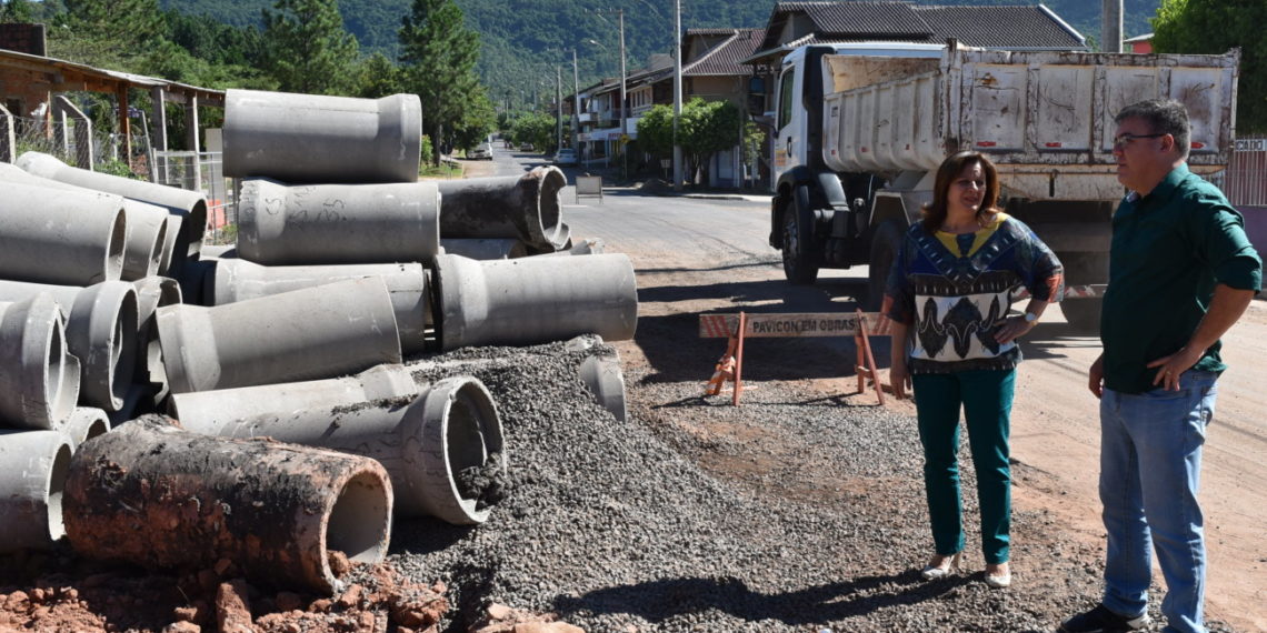 Avançam obras de saneamento e pavimentação nos loteamentos de Sapiranga
