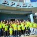 Time de colaboradores do Sicoob coloca a mão na massa e pinta a parte interna da APADA Sapiranga