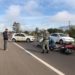 Acidente deixa motociclista ferida e trânsito lento na RS-239 entre Araricá e Nova Hartz