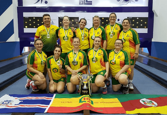 15 de Novembro é segundo no brasileiro de Bolão 16 feminino