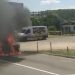 Carro pega fogo na RS-239 na divisa de Sapiranga e Araricá