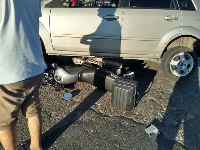 Motociclista fica ferido em acidente em Sapiranga