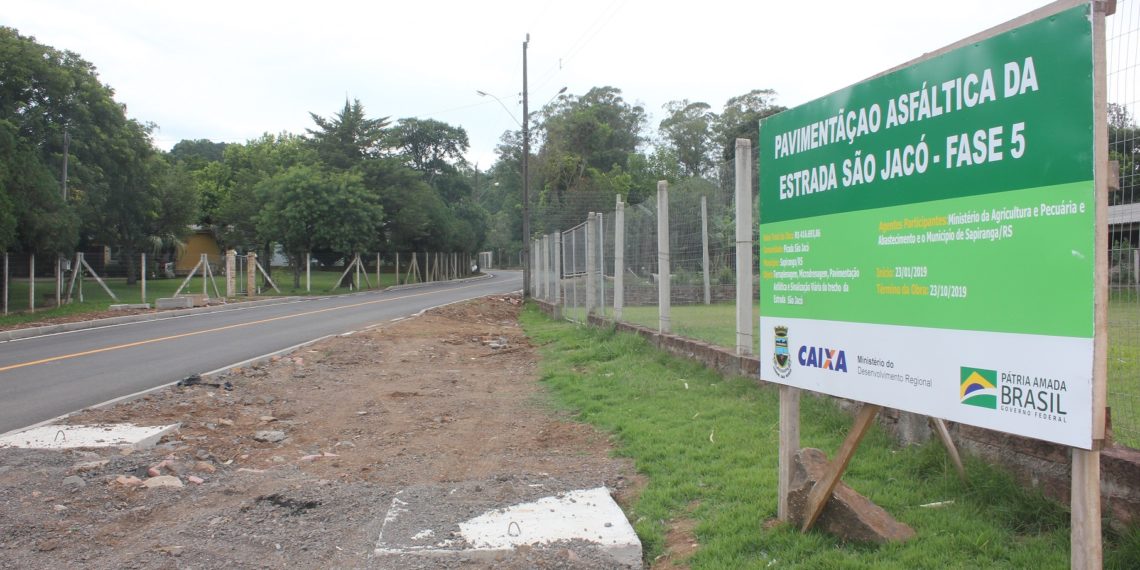 Sapiranga conclui 5ª etapa do asfaltamento da Estrada São Jacó e beneficia população rural