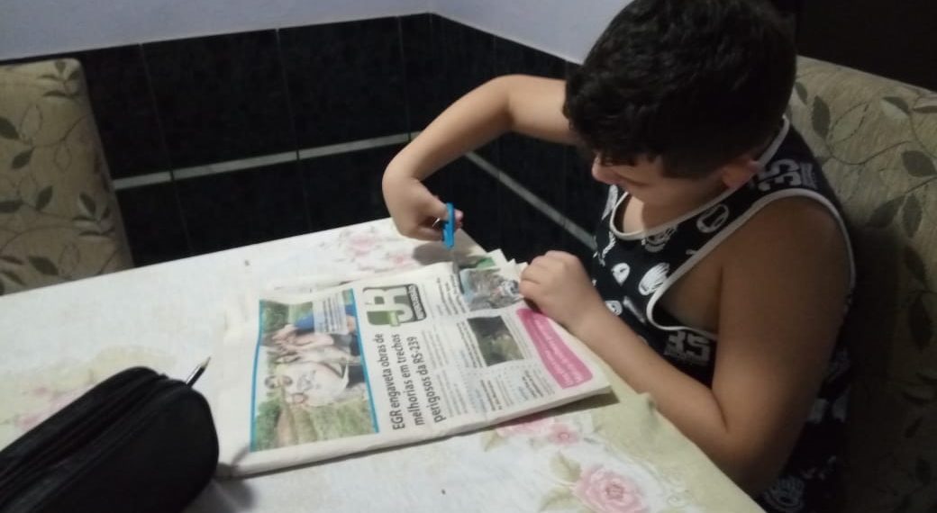 Em meio à quarentena, CIEP, de Sapiranga, propõe tarefas com o Jornal Repercussão para os alunos