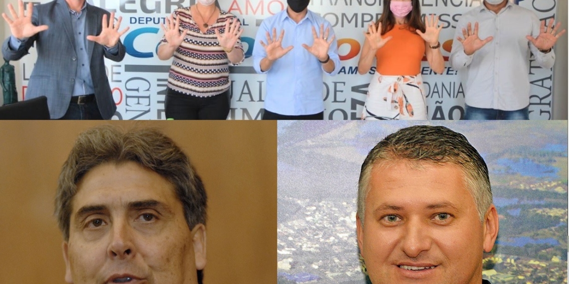 Giovani Feltes e Max caminham no Centro, e PRB anuncia Cleusa como pré-candidata