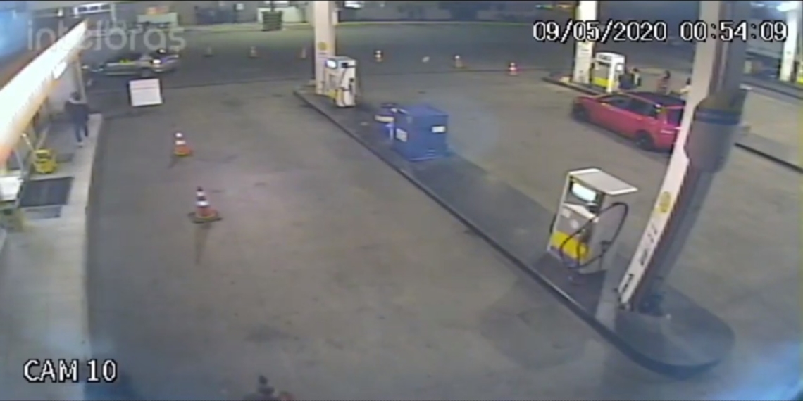 Vídeo: Imagens mostram assassino deixando posto de combustíveis com Gabriele