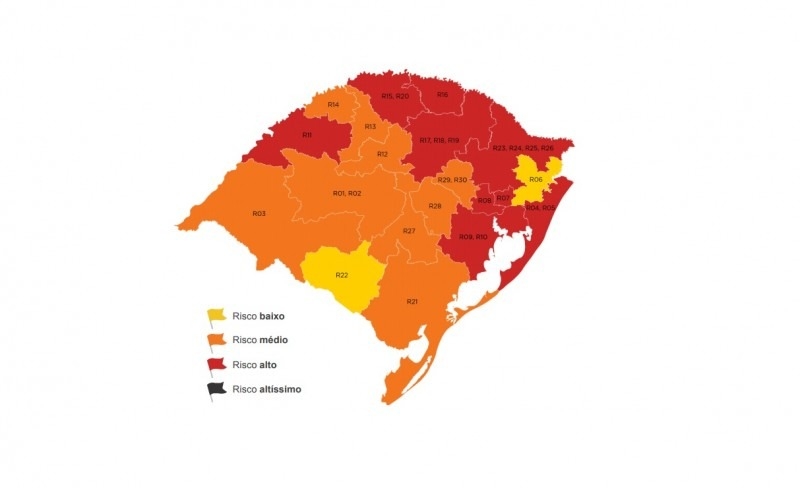 Sapiranga, Campo Bom e Araricá seguem na Bandeira Vermelha