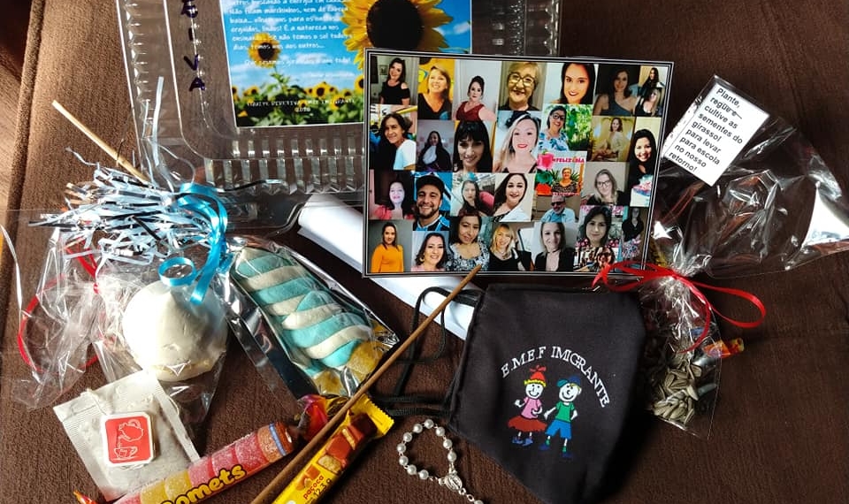 Kit quarentena espalha carinho e afeto entre educadores e profissionais, em Nova Hartz