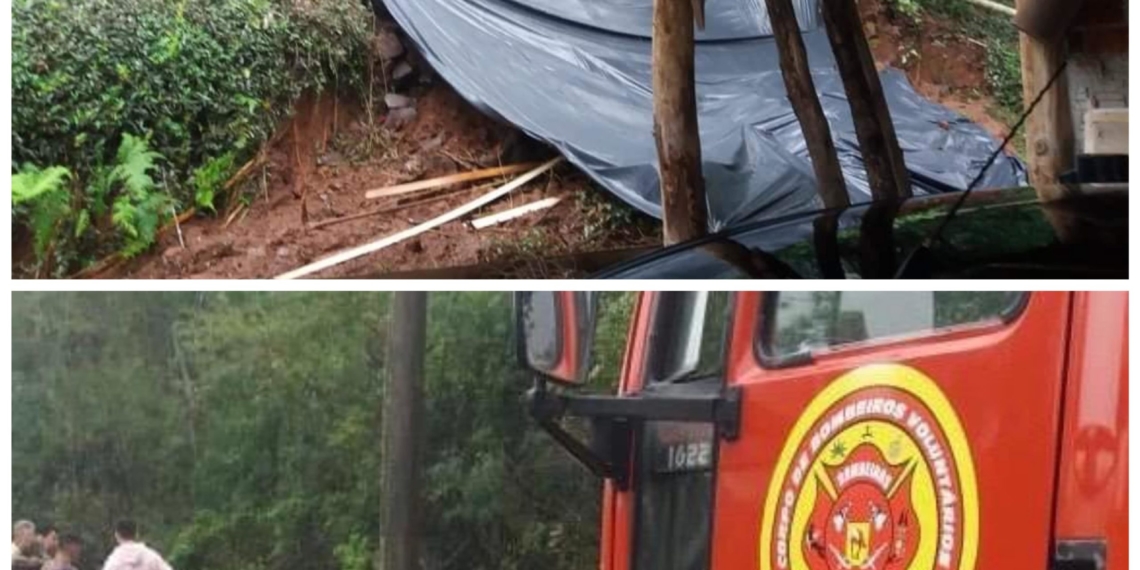 Sábado com deslizamento no Bela Vista e acidente na ERS-464, em Nova Hartz
