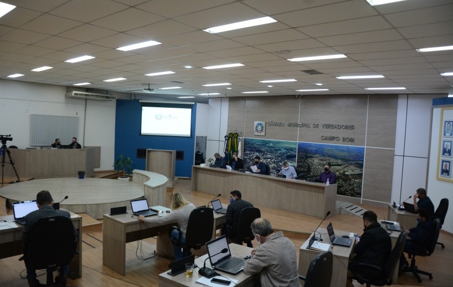 Sessão desta noite na Câmara de Vereadores de Campo Bom analisa projetos e moção de apelo