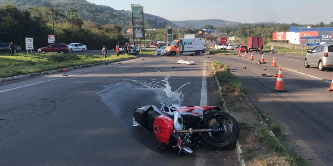 Motociclista morre em acidente de trânsito na RS-239, em Campo Bom