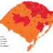 Região do Sinos volta para a bandeira laranja
