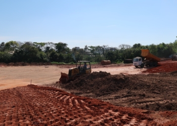 Iniciam os serviços de terraplanagem do novo Parcão de Campo Bom