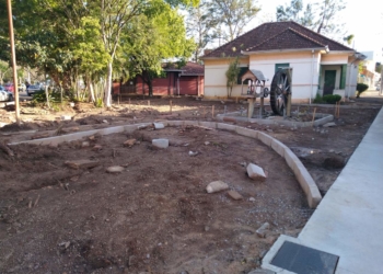 Praça Nascente do Vale, em Nova Hartz, passa por revitalização e ficará mais bonita