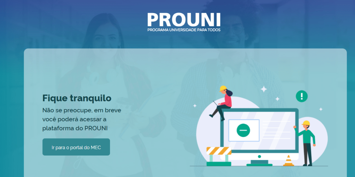 MEC suspende as inscrições no ProUni devido a erro no site