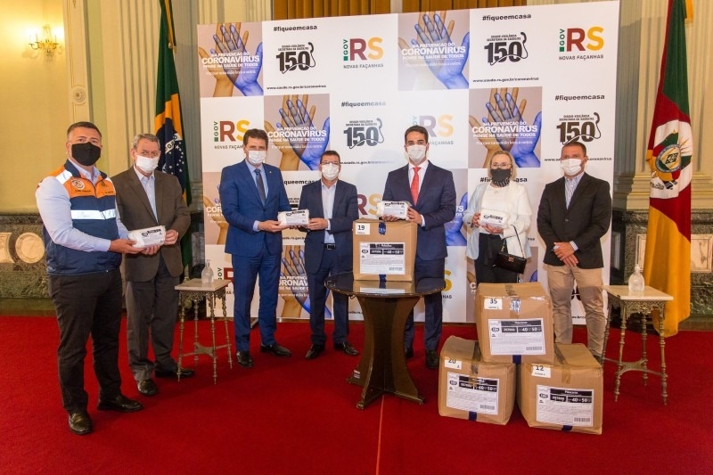 Estado recebe doação de 20 mil máscaras de proteção