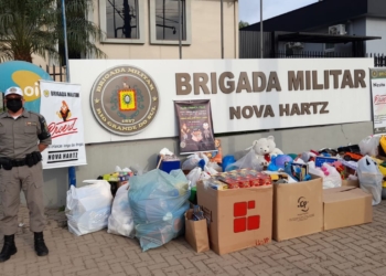 Brigada Militar de Nova Hartz arrecada brinquedos para Dia das Crianças