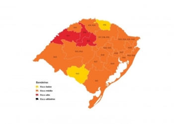 Vales do Sinos e do Paranhana seguem na bandeira laranja