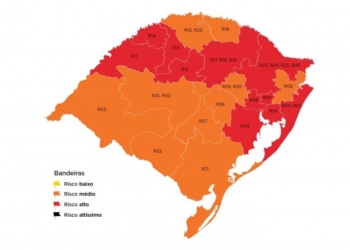 Vale do Sinos retorna à bandeira vermelha