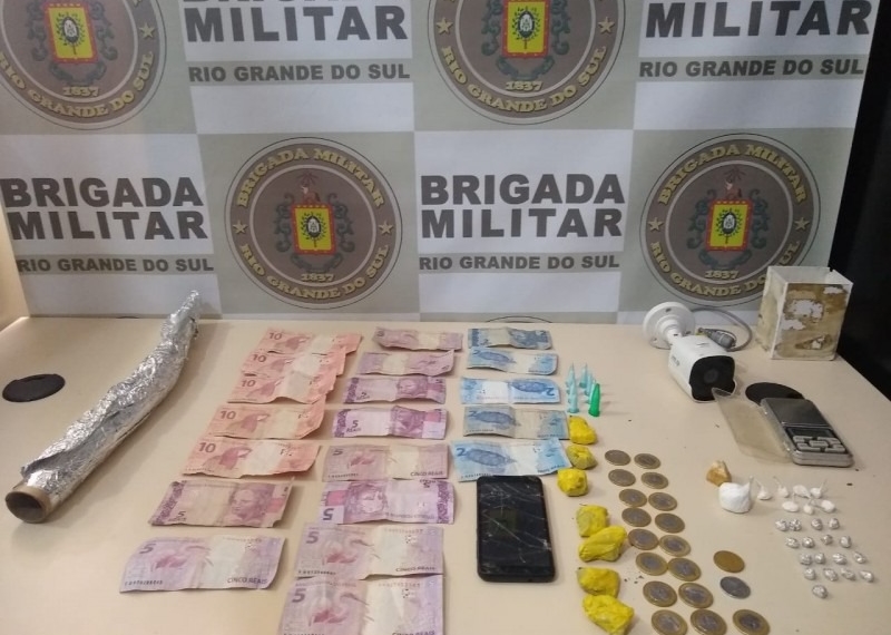 Acusado de tráfico de drogas é preso pela Brigada Militar em Sapiranga