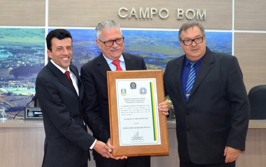 Legislativo terá galeria em homenagem aos honrados com títulos de cidadãos de Campo Bom