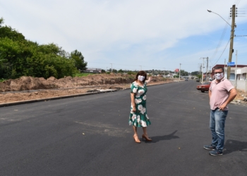 Prefeita Corinha visita obras em Sapiranga