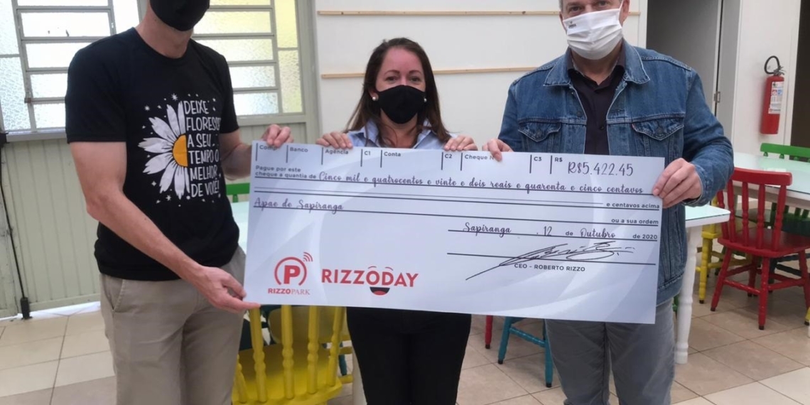 APAE recebe doação da empresa Rizzo Parking em Sapiranga