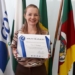 Presidente da CDL Sapiranga é homenageada por entidade nacional que representa o movimento lojista