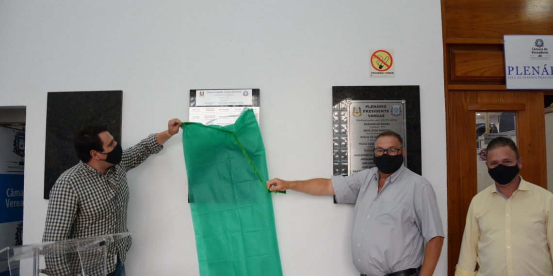 Inaugurada galeria em homenagem aos honrados com títulos de cidadãos de Campo Bom