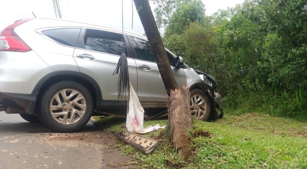 Prefeita de Sapiranga passa bem após acidente de carro nesta manhã