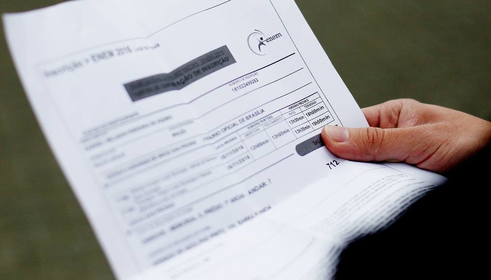 Cartão de confirmação do Enem será divulgado a partir do dia 14 de dezembro