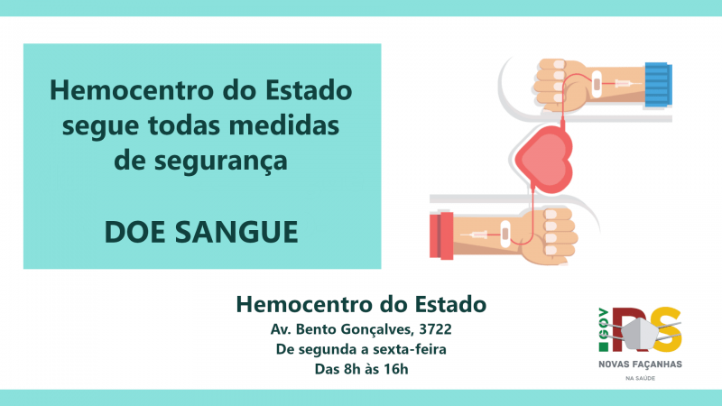 Hemocentro do Estado precisa de doações de sangue com urgência