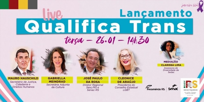 Senac-RS e governo do Estado oferecem cursos gratuitos para pessoas trans