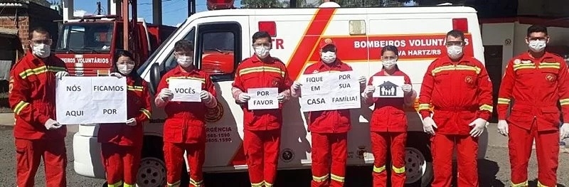 Bombeiros voluntários fazem Vakinha online para comprar desfibrilador em Nova Hartz