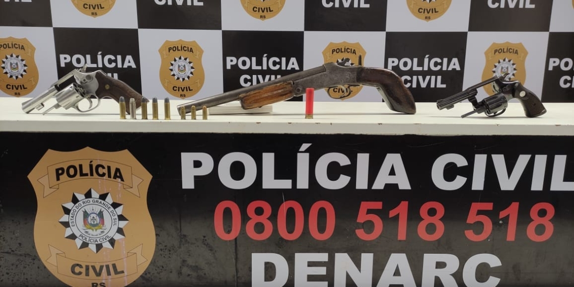 Denarc apreende armas durante operação em Nova Hartz