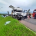 Grave acidente envolvendo dois caminhões deixa um ferido e trânsito lento na RS-239