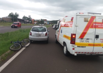 Ciclista é atropelado no trecho de Nova Hartz da RS-239