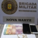 Brigada Militar de Nova Hartz apreende 17 pedras de crack e dinheiro durante ação de patrulhamento