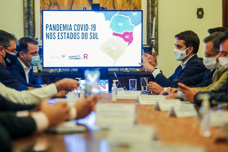 Governadores da Região Sul anunciam regulação compartilhada de leitos, medicamentos e insumos