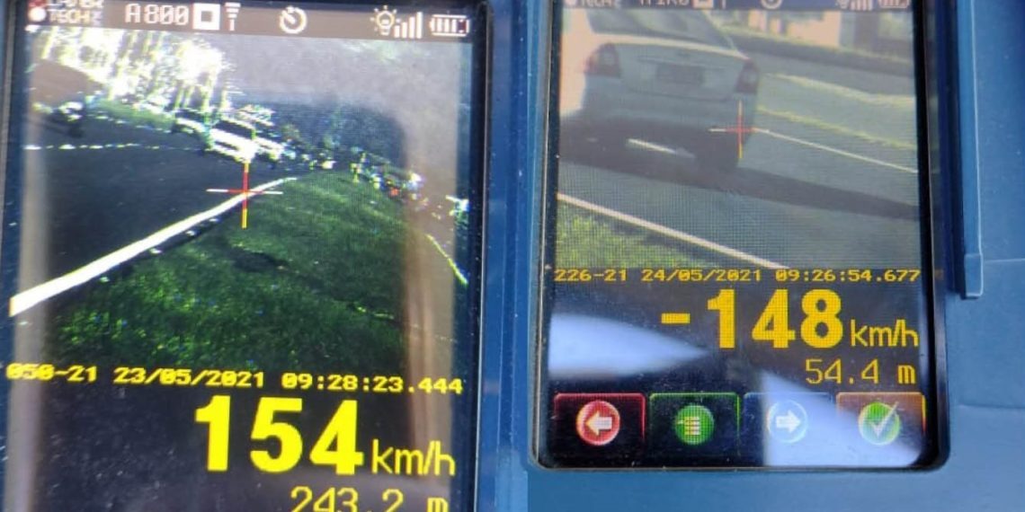 Polícia Rodoviária registra flagrantes de excessos de velocidade na RS-239