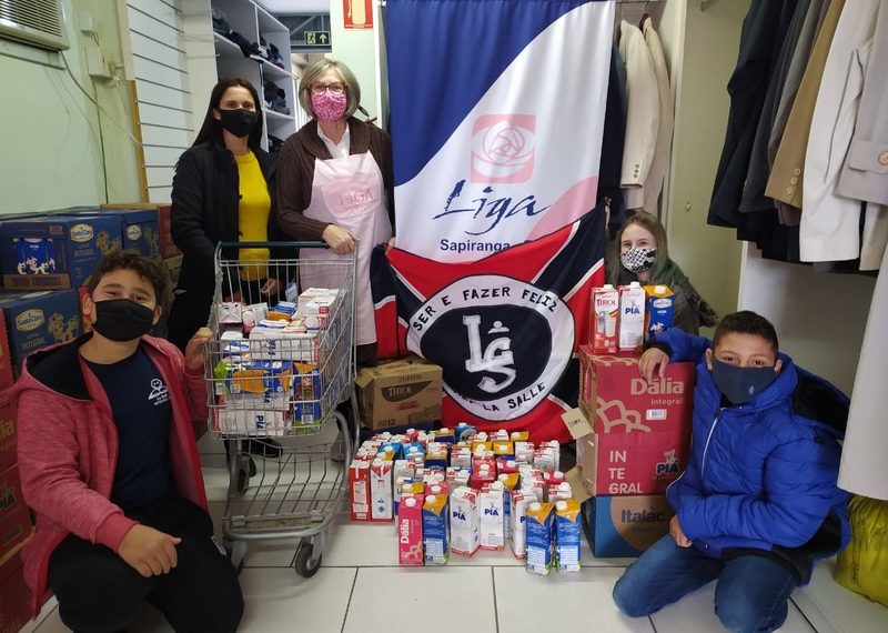 Estudantes da escola La Salle desenvolvem projeto Doe Amor e Esperança