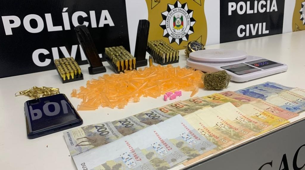 Polícia Civil apreende quase 150 munições em Sapiranga; um homem é preso