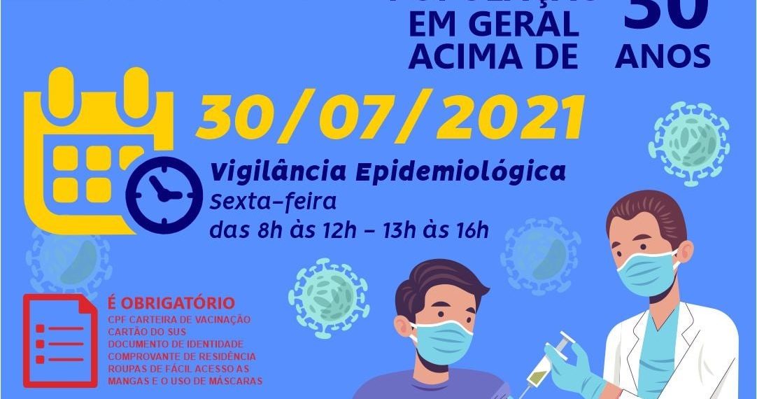 Confira onde ocorrerá vacinação contra o coronavírus nesta sexta-feira (30)