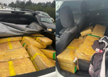 Policiais de Sapiranga perseguem veículo e grande quantidade de maconha é interceptada em Parobé